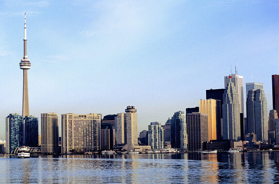 City skyline of Toronto and lake. Ontario. Canada