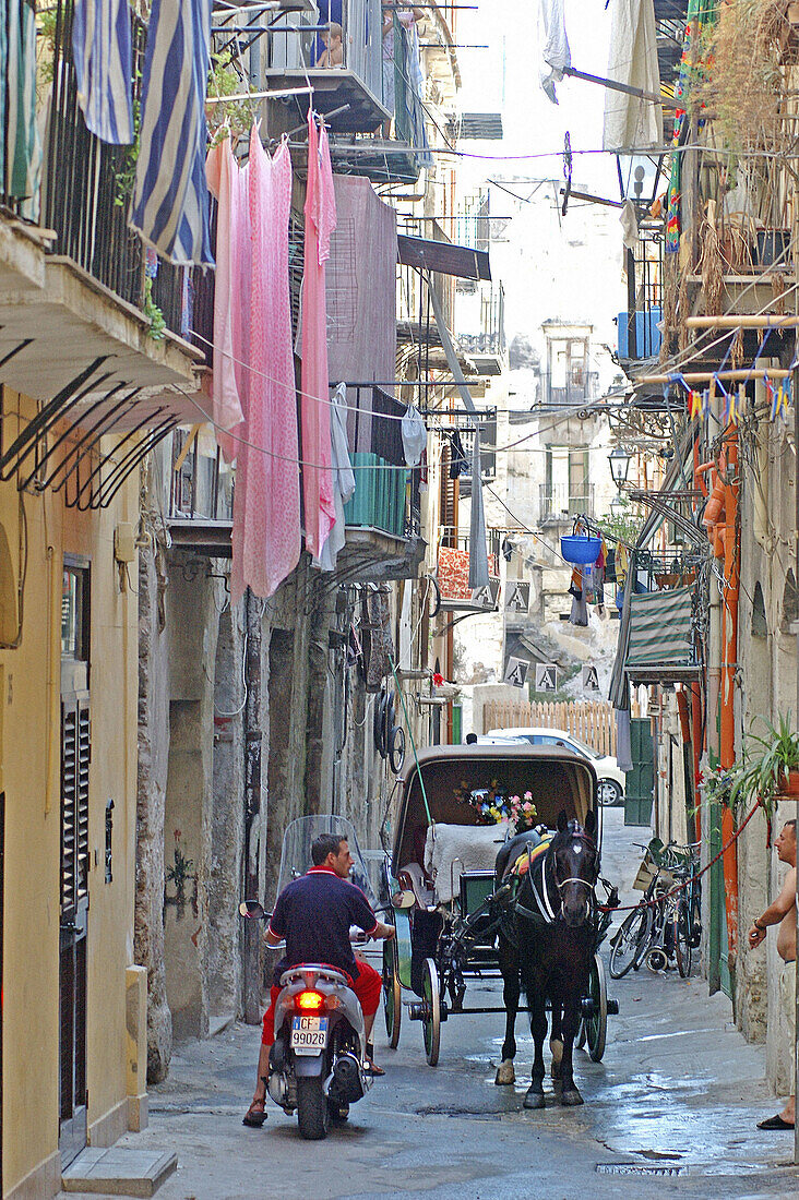 Street scene. Palermo, main city of Sicily. Italy