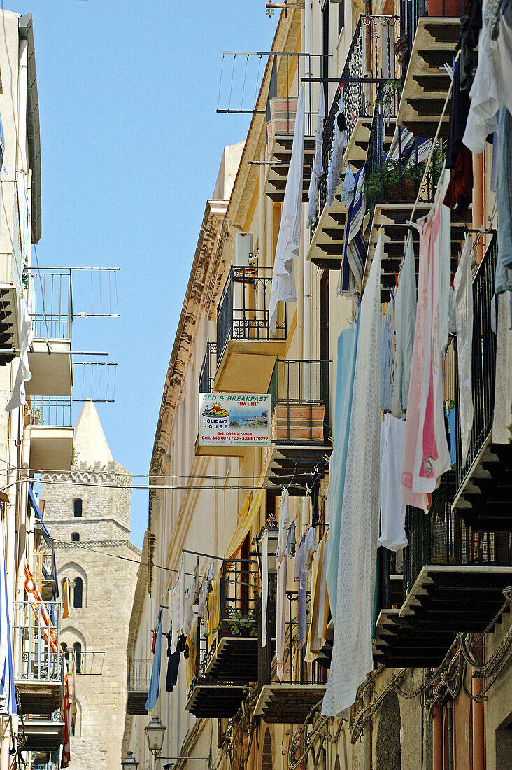 Small street in Syracusa. Sicily. Italy