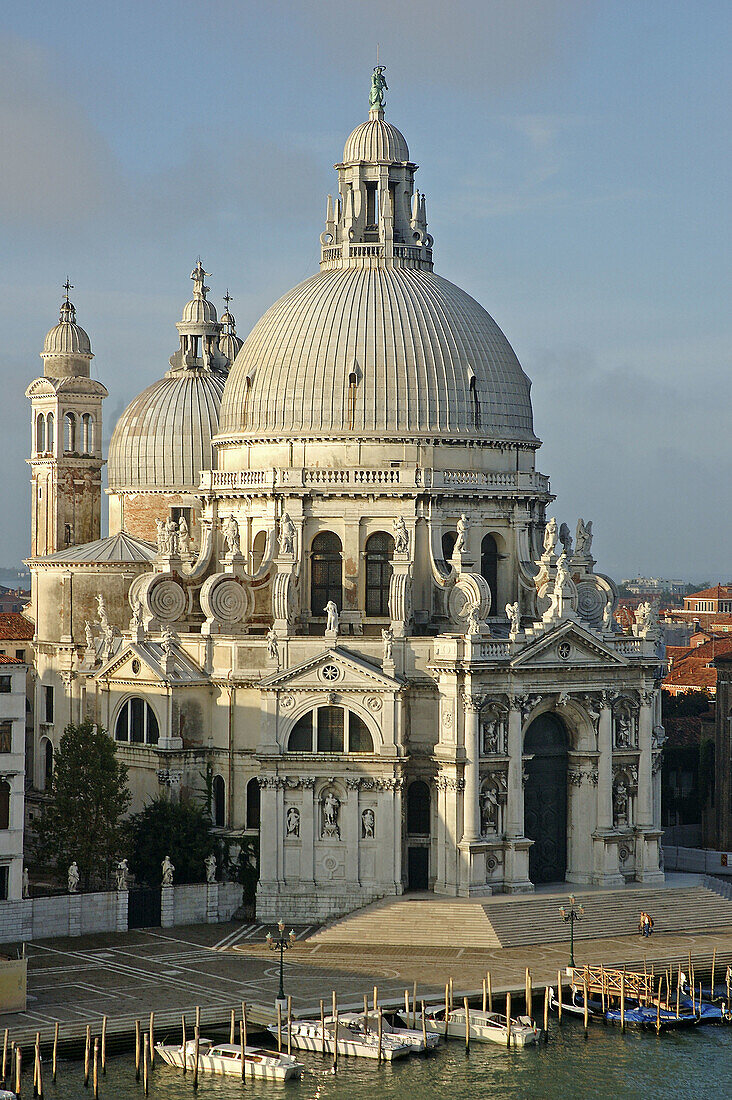 Santa Maria della Salute church on grand canal. Venice. Italy