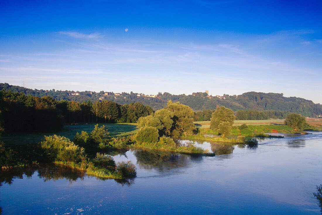 View of Hattingen, Ruhr Valley, Ruhr, Northrhine Westphalia, Germany