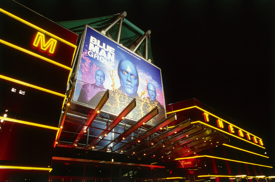 Blue Man Group, Metronom Theater, Oberhausen, Ruhr Valley, Ruhr, North Rhine Westphalia, Germany