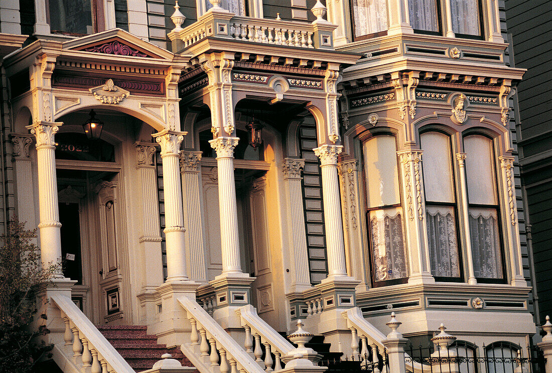 Victorian Houses. San Francisco. California. USA