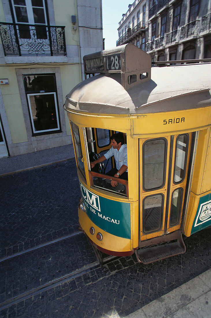 Bica cable car. Lisbon. Portugal