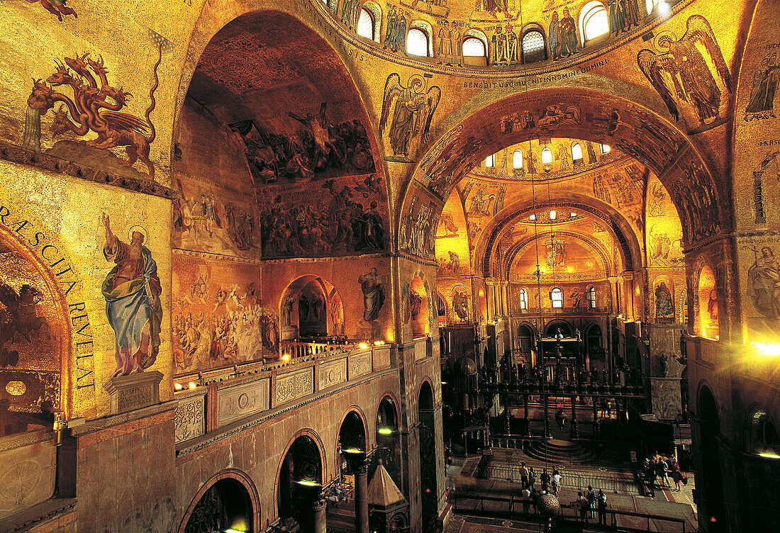 Interior of St. Mark s basilica. Venice. Italy