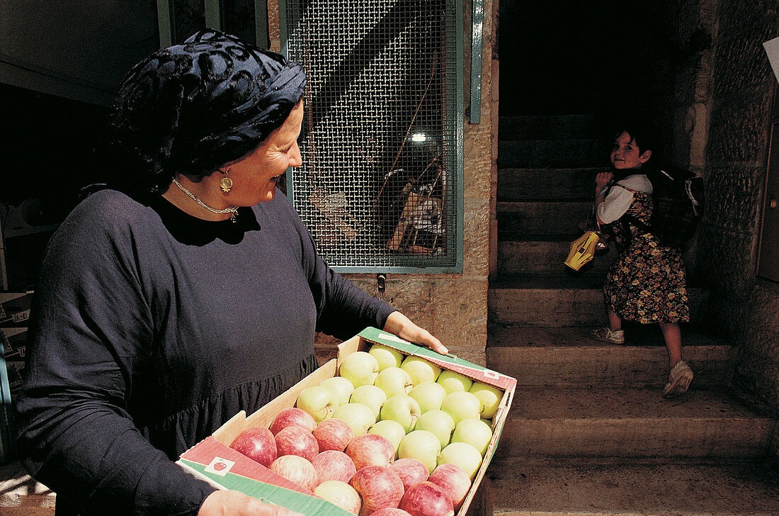 Fruits seller. Jerusalem. Israel
