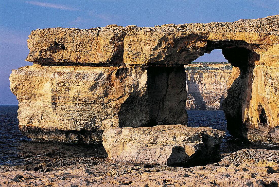 Natural arch. Gozo Island. Malta