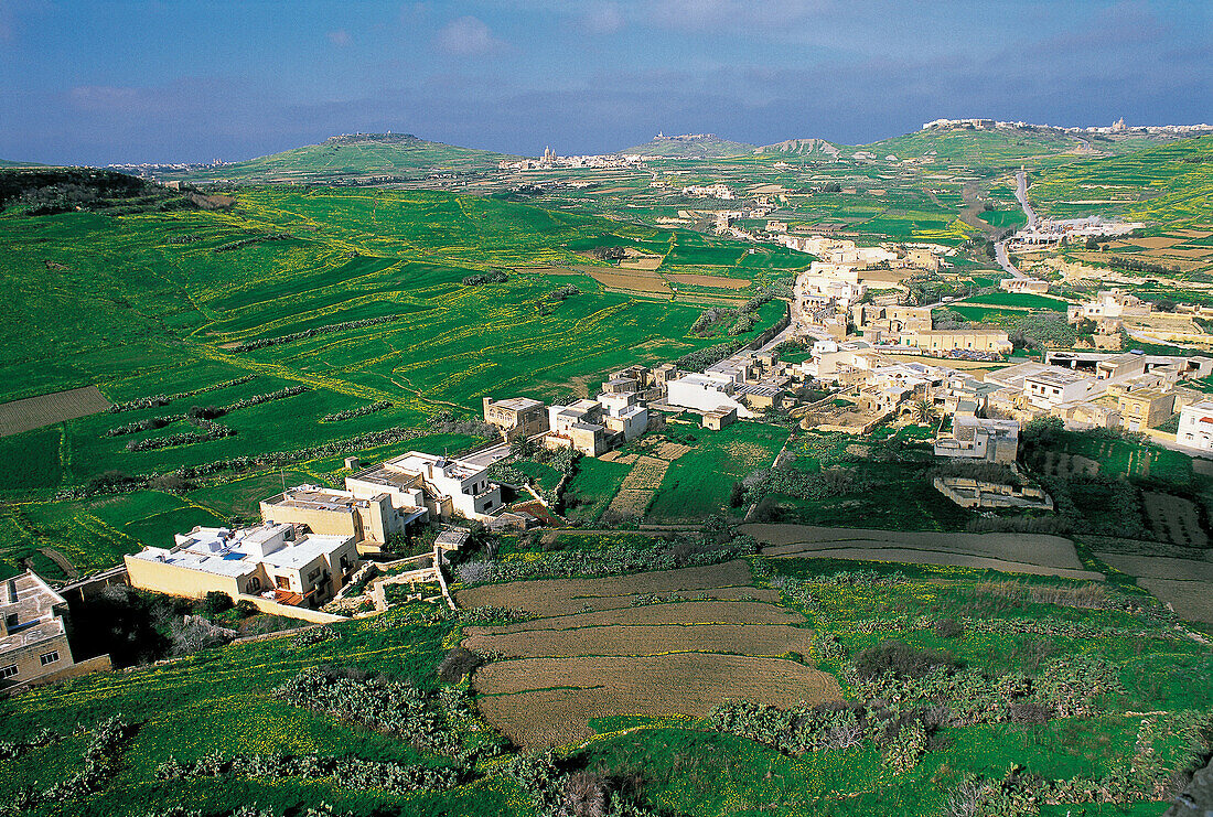 View from Victoria citadel. Gozo Island. Malta