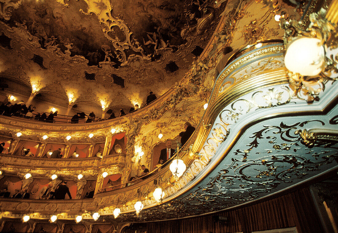Opera House interior. Prague. Czech Republic