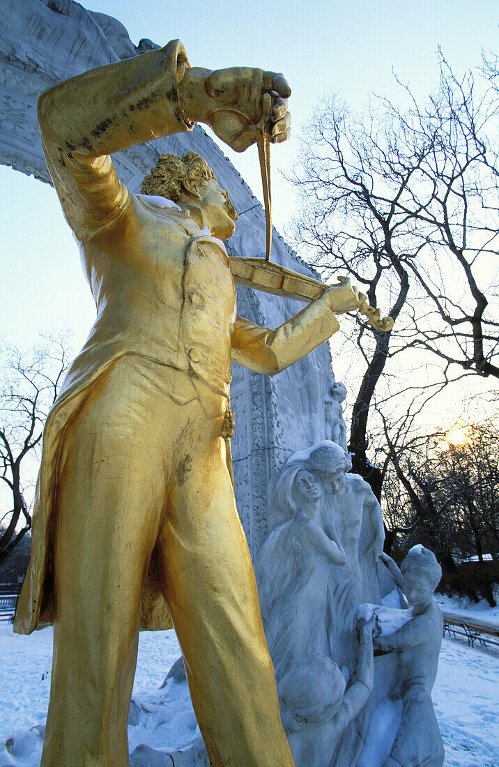 J. Strauss Monument. Vienna. Austria