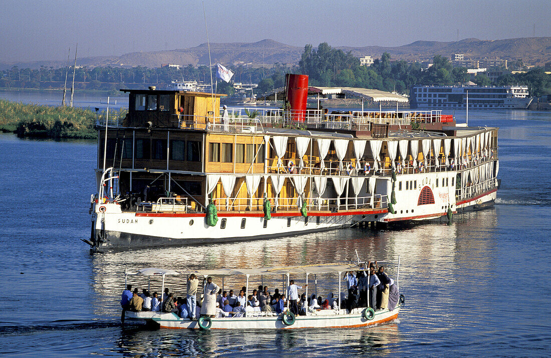 Steamboat built in 1890 at Nile River. Aswan. Egypt