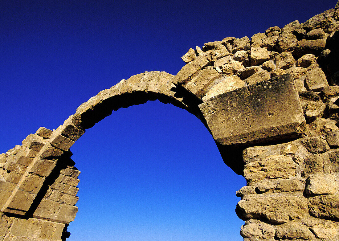 Arch, ruins near the harbour. Paphos. Cyprus