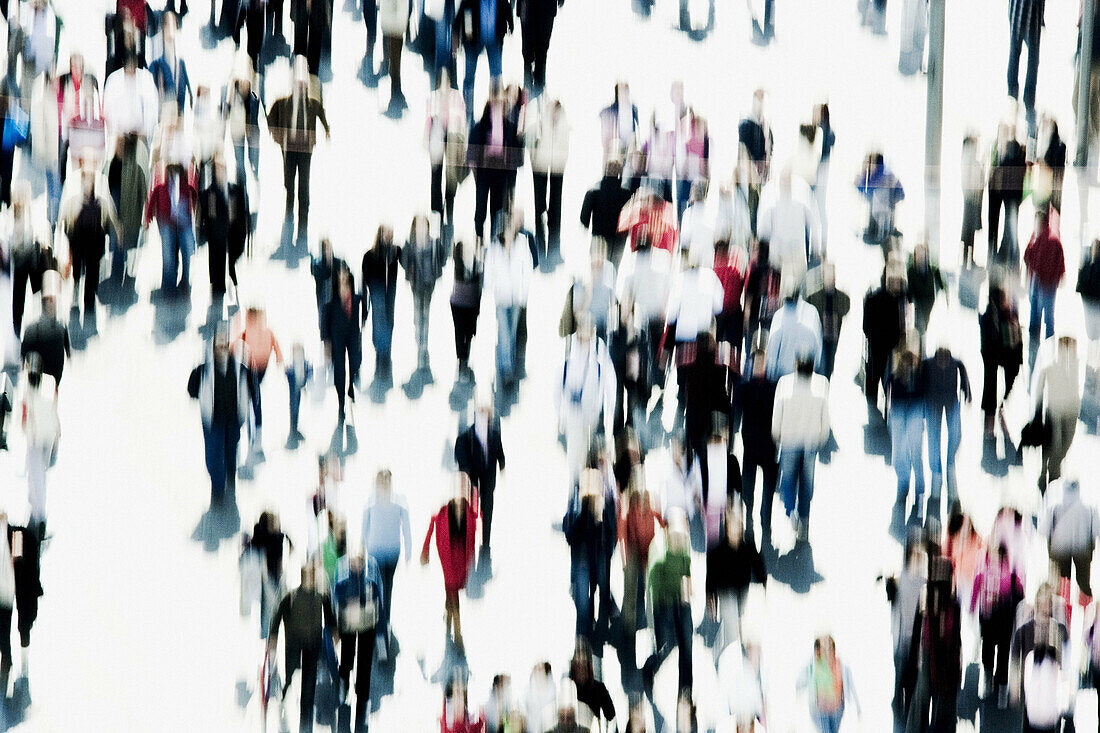  Blurred, Collective, Color, Colour, Community, Crowd, Crowded, Crowds, Exterior, Human, Many, Motion, Movement, Moving, Outdoor, Outdoors, Outside, People, Person, Persons, Special effects, View from above, Walk, Walking, D56-409946, agefotostock 