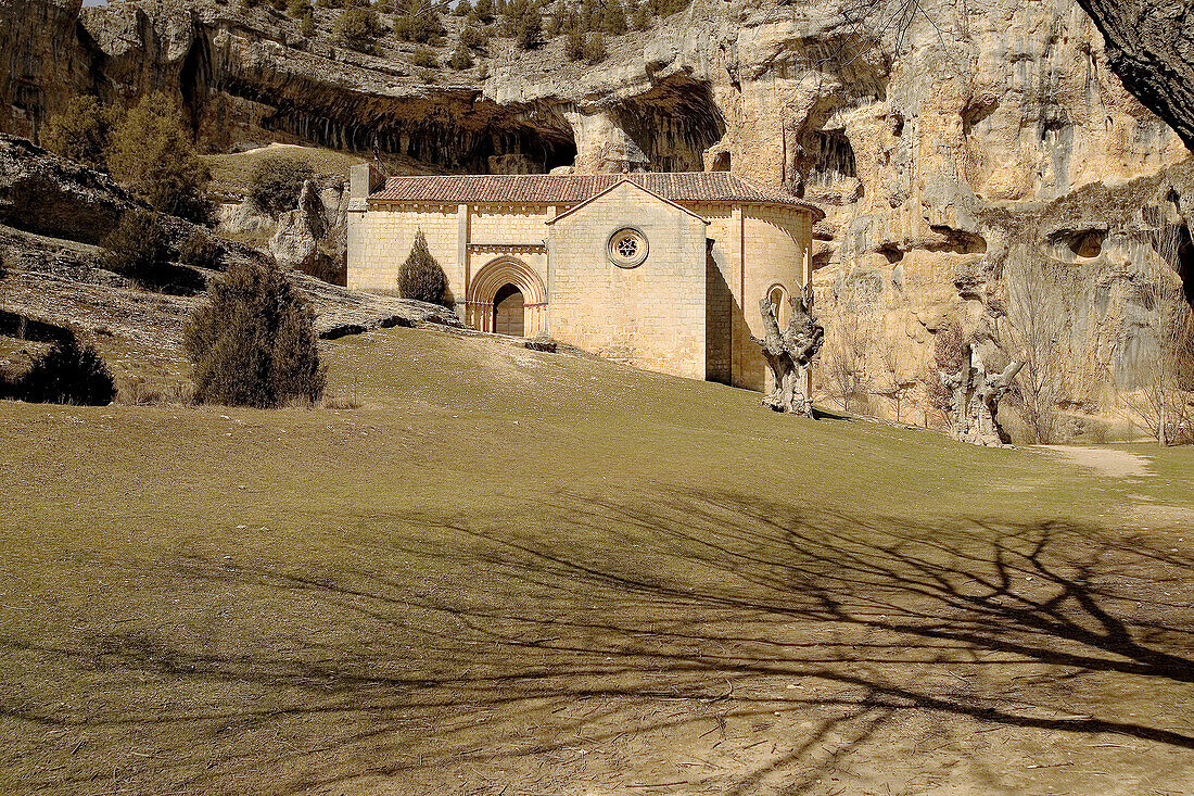 San Bartolomé chapel. Cañón de Rio Lobos, Soria province. Spain.