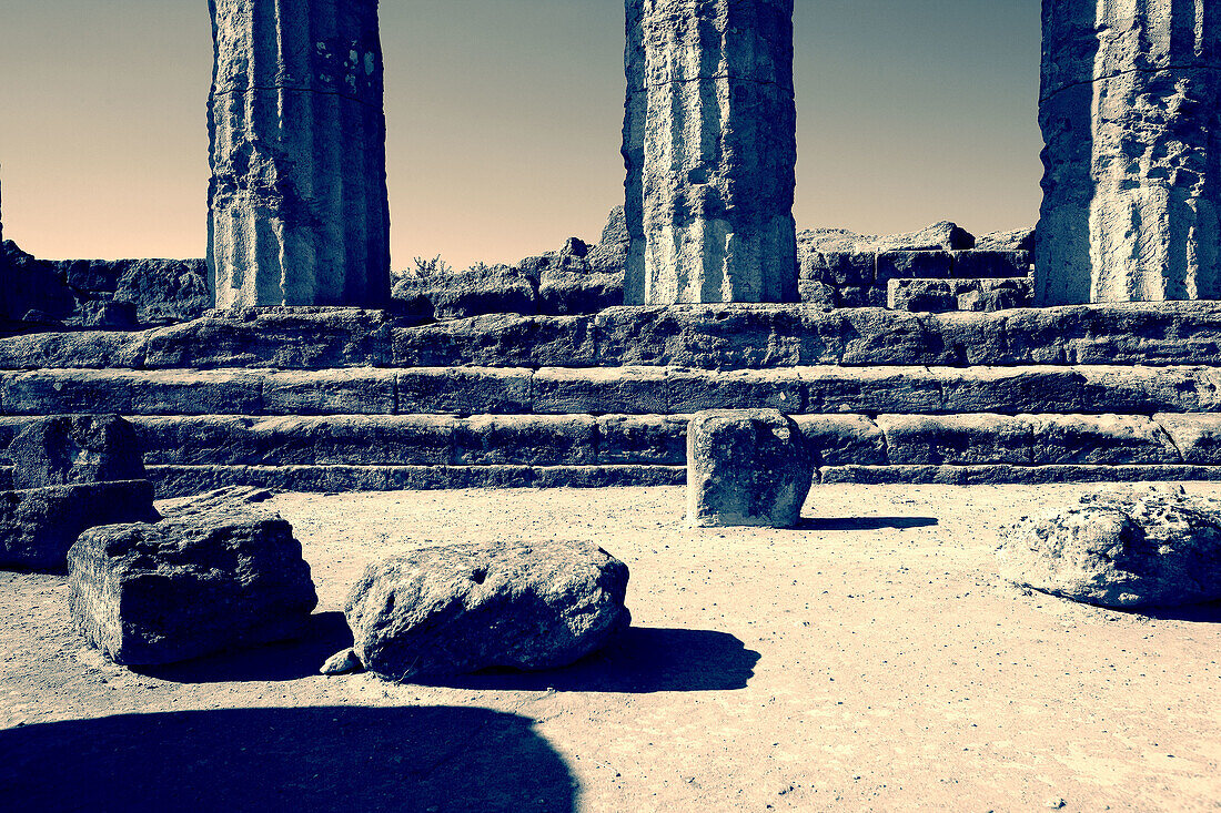 Templo de Hercules, valle dei templi, Agrigento, Sicilia,Italia