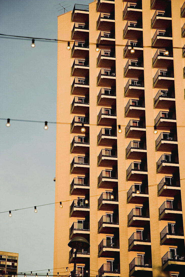 Apartment block. Benidorm, Costa Blanca. Alicante province, Spain