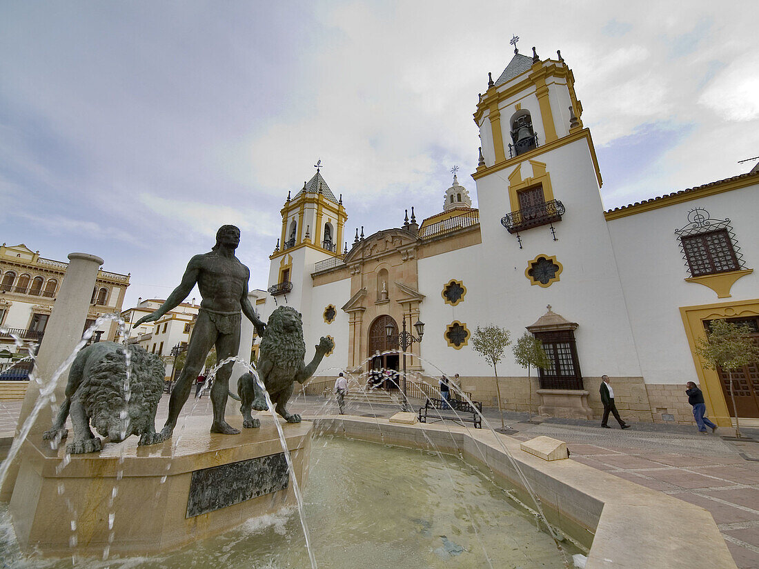 Plaza del Socorro, Ronda. Malaga province, Andalusia, Spain