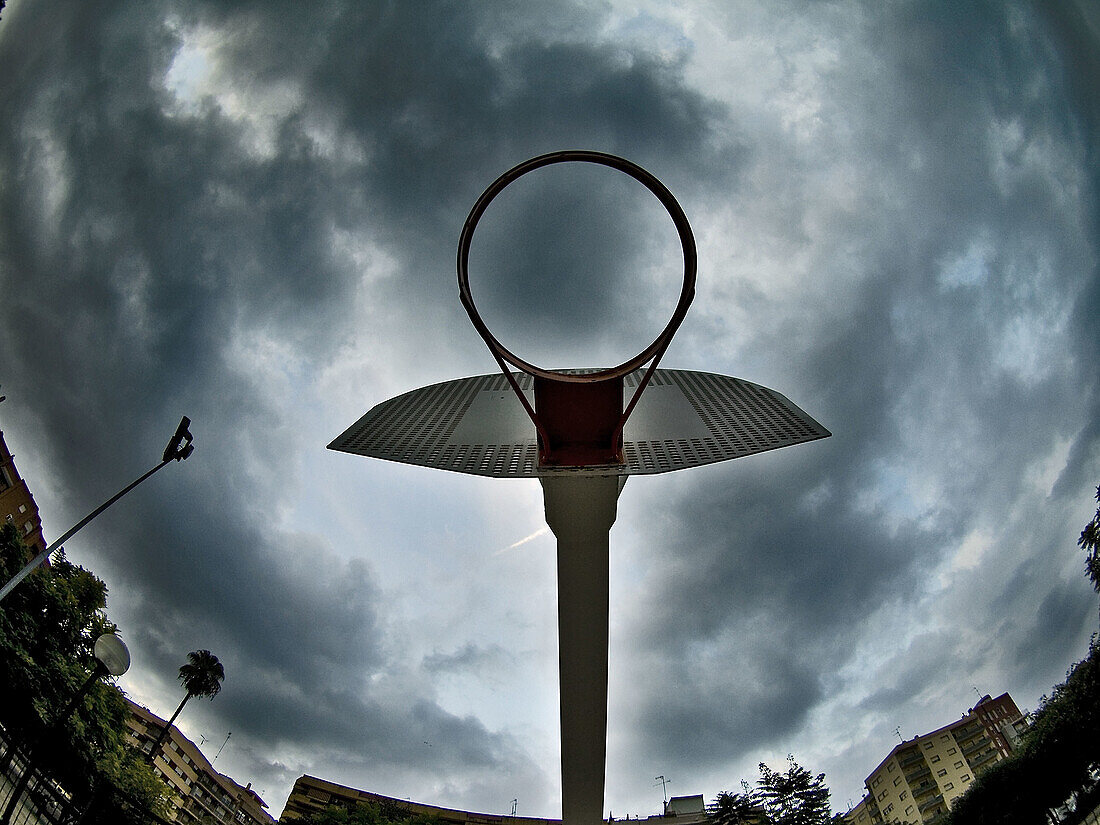  Basket, Basketball, Baskets, Cloud, Clouds, Cloudy, Color, Colour, Contemporary, Court, Courts, Daytime, Exterior, Game, Games, Hoop, Hoops, House, Houses, Leisure, Low angle view, Net, Nets, Outdoor, Outdoors, Outside, Overcast, Play, Plays, Shadow, Sha