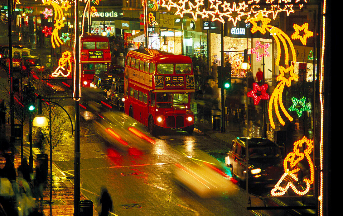 Christmas in Oxford Street. London. UK