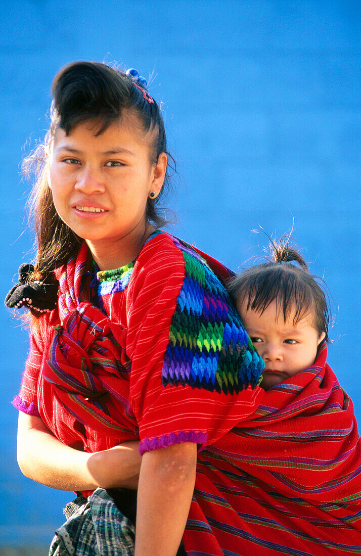 Mother and child. Chichicastenango. Guatemala
