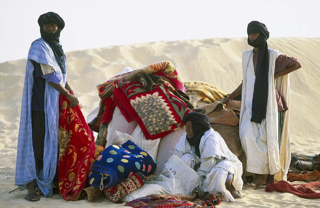 Tuaregs in the Sahara. Mali