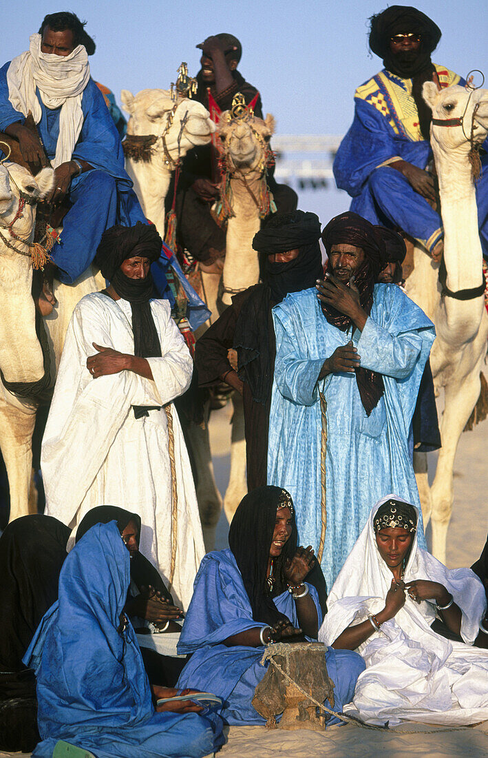 Tuaregs in the Sahara. Mali