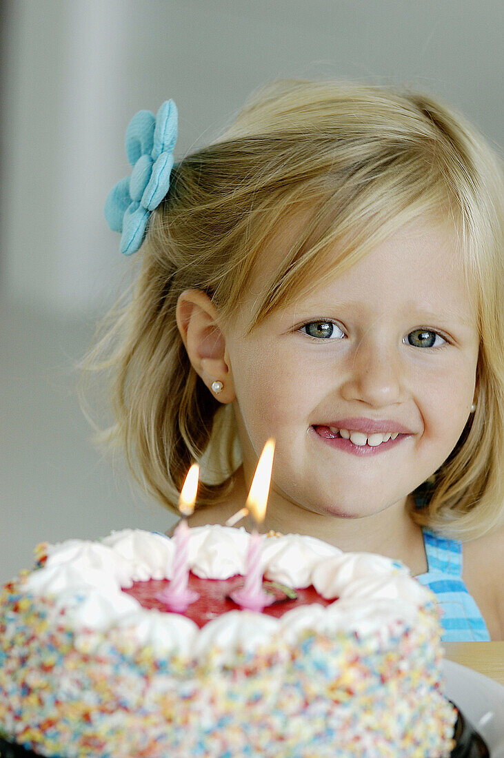 Burning, Candle, Candles, Caucasian, Caucasians, Child, Childhood, Children, Close up, Close-up, Closeup, Color, Colour, Contemporary, Face, Faces, Facial expression, Facial expressions, Facing camer