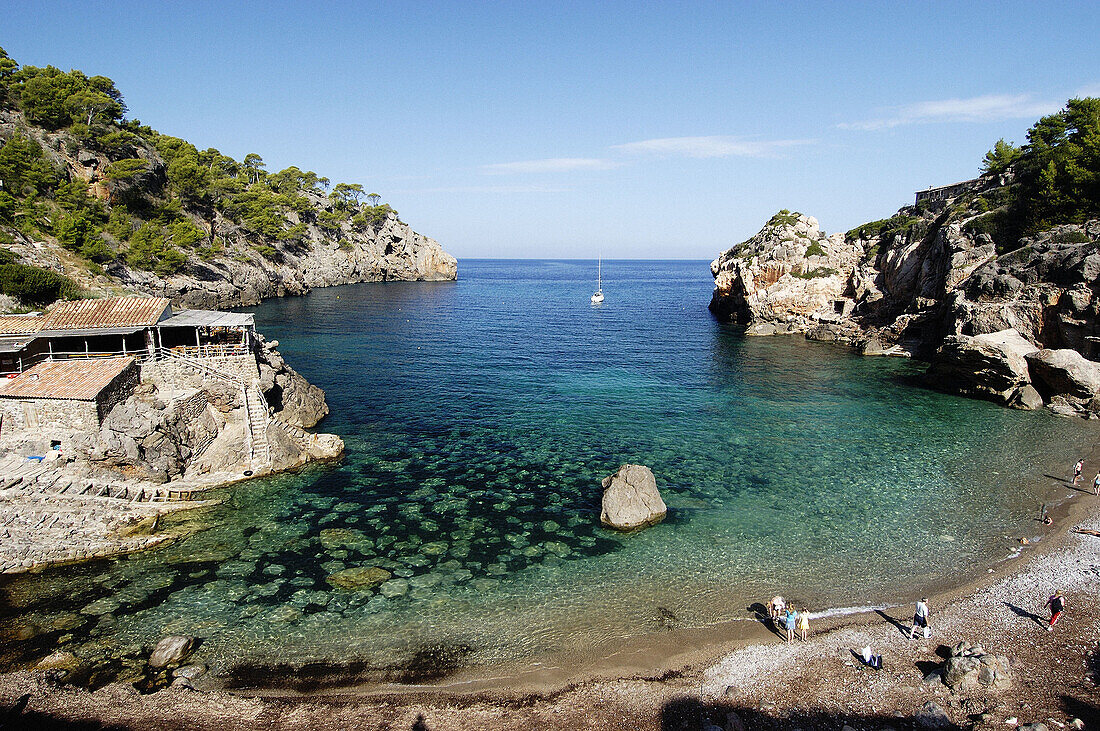 Deià cove, Serra de Tramuntana. Majorca, Balearic Islands. Spain