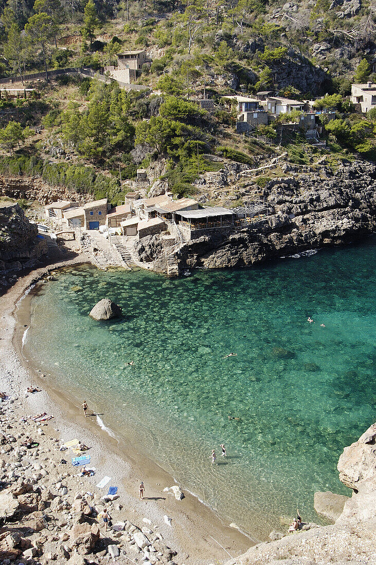 Deià cove, Serra de Tramuntana. Majorca, Balearic Islands. Spain