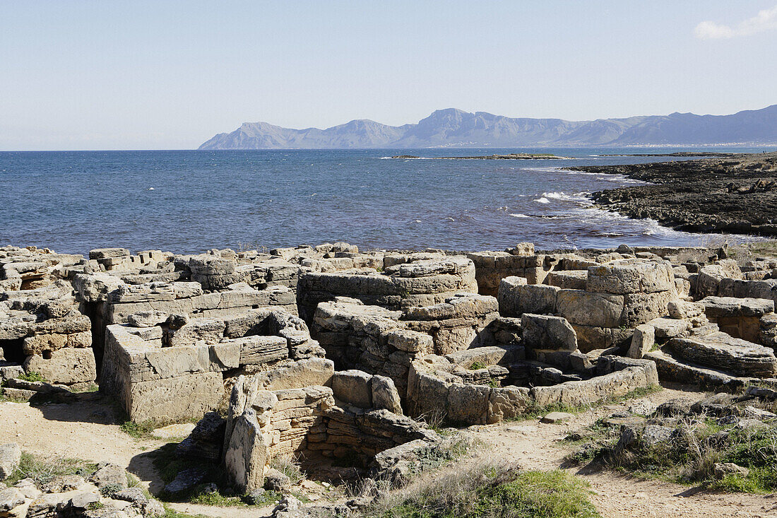 Son Real necropolis dating from VII-VI century b. C. Majorca, Balearic Islands. Spain