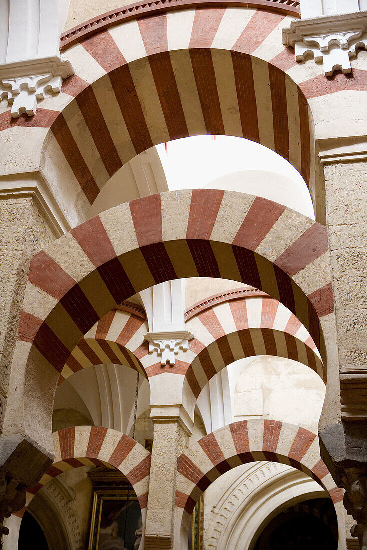 Double arches, Great Mosque of Córdoba. Andalusia, Spain