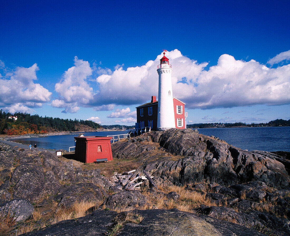 Fisgard Lighthouse National Historic Site, built in 1860. B.C. Vancouver island. Canada