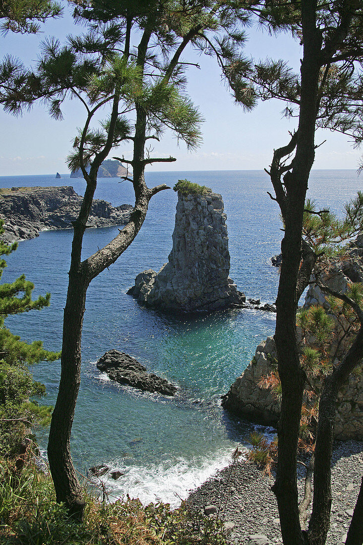 Oedolgae Solitary Rock. Jeju Island, Republic of Korea.