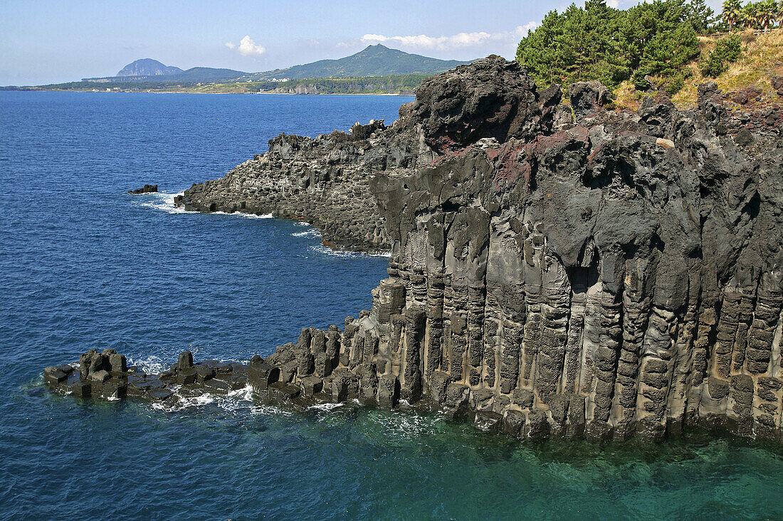 Jusangjeollidae Rocks. Jeju Island, Republic of Korea.