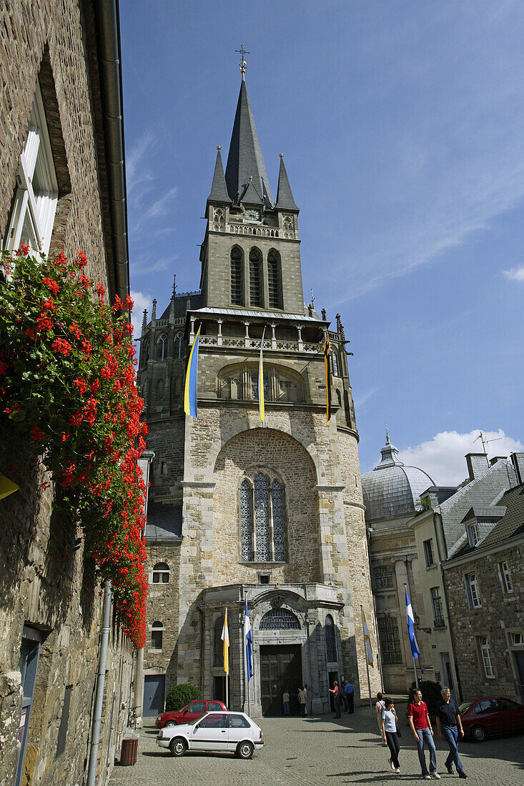 View of the Cathedral. Aachen, North Rhine-Westphalia, Germany