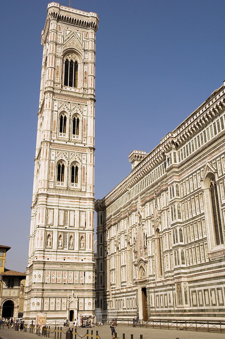 Duomo Bell tower, 85 metres high, 414 steps to the top, Florence, Italy