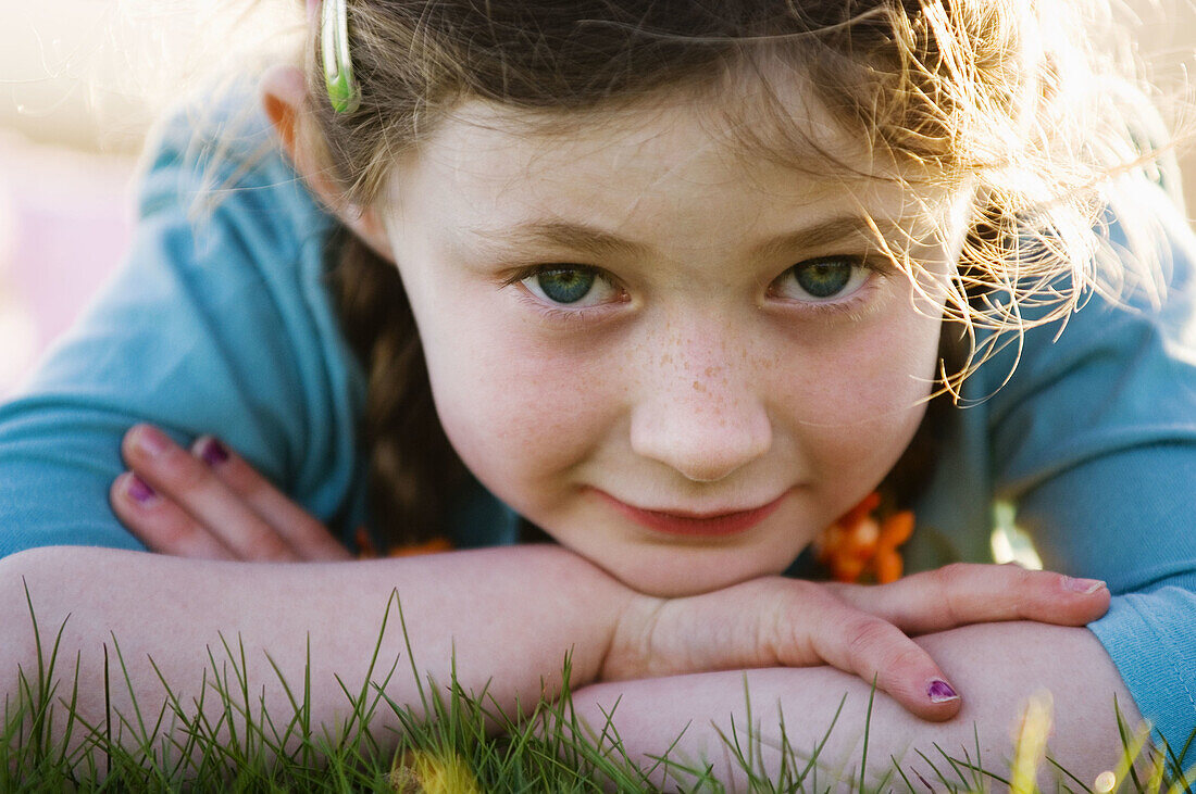 casians, Child, Children, Color, Colour, Contemporary, Country, Countryside, Daytime, Exterior, Eye, Eyes, Face, Faces, Facing camera, Family, Female, Fresh, Garden, Girl, Girls, Grass, Happy, Headsho