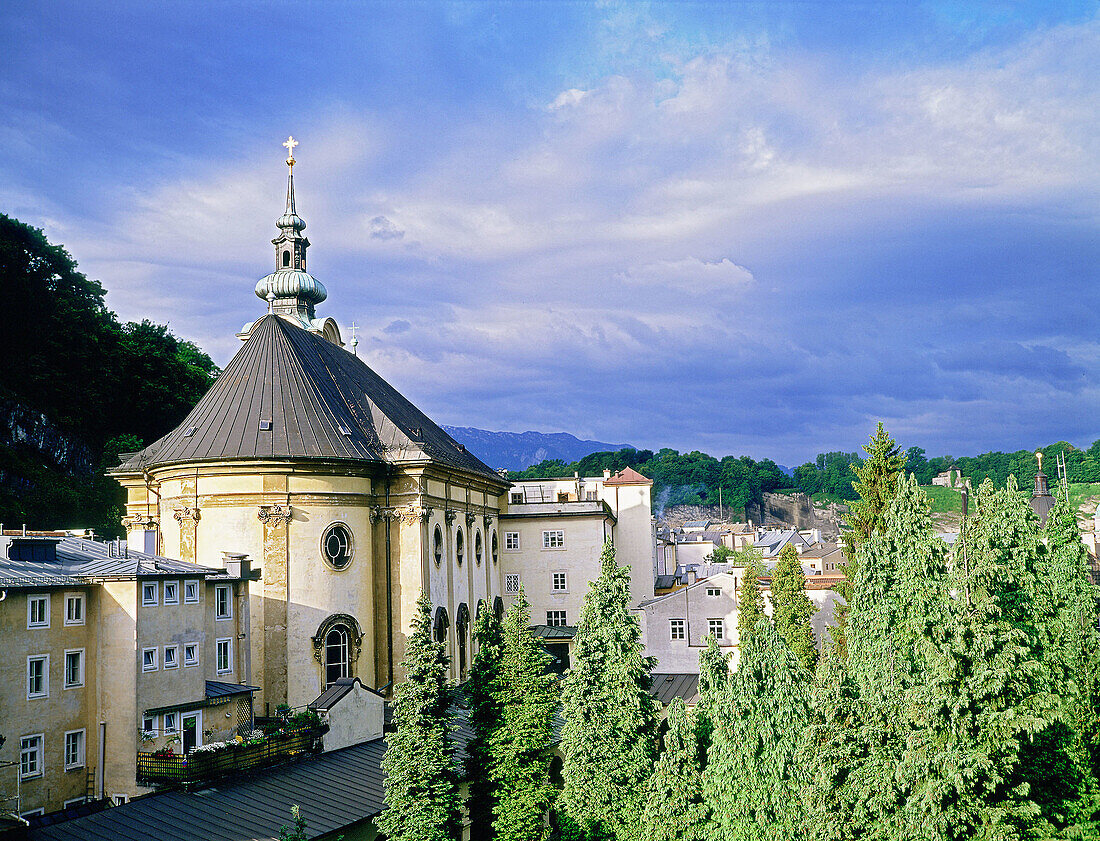 Landscape with a chapel. Salzburg . Austria