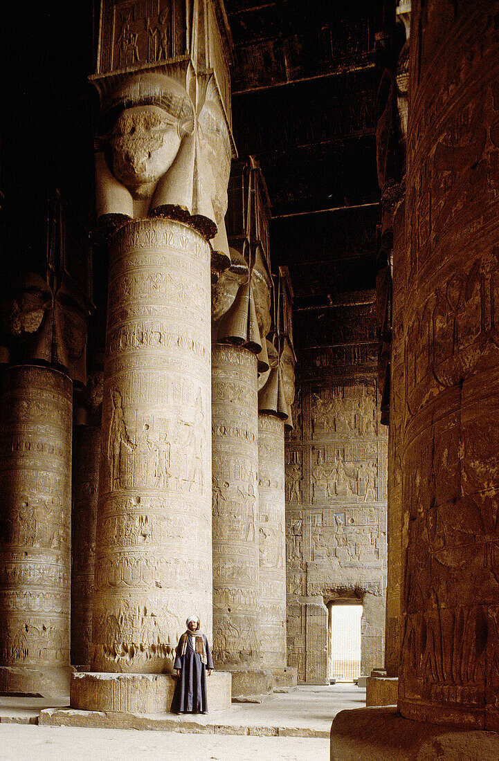 Denderah temple. Middle Egypt. Cruise on river Nile. Egypt