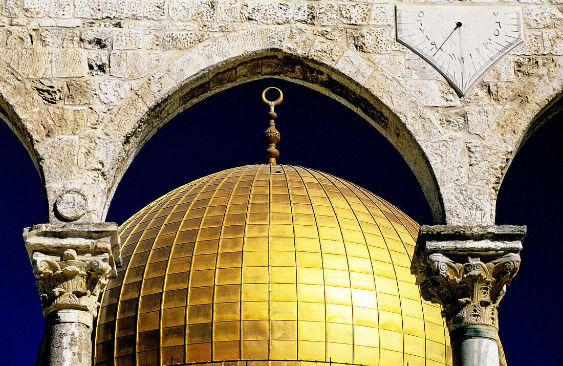 Omar mosque dome, Jerusalem. Israel