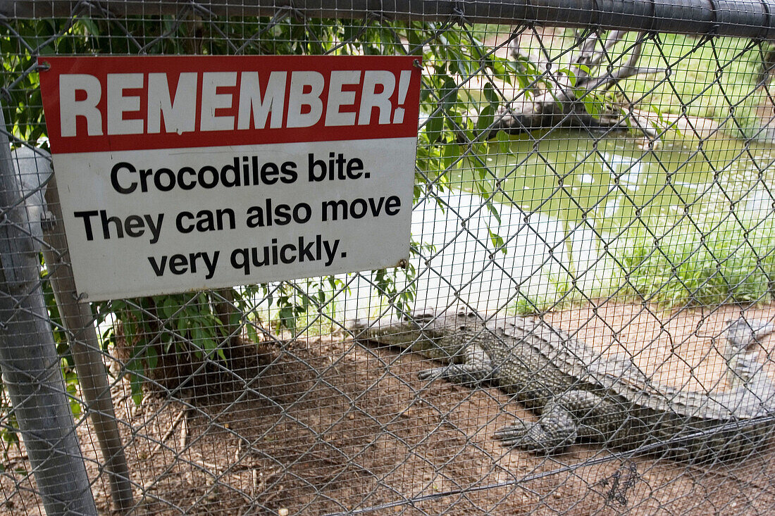 Crocodylos Park. Darwin. Northern Territory. Australia