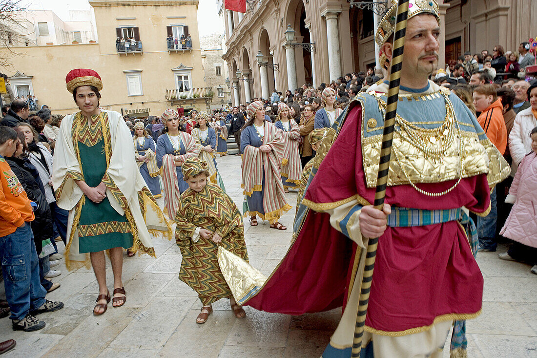 Holy Week procession in Marsala. Sicily, Italy