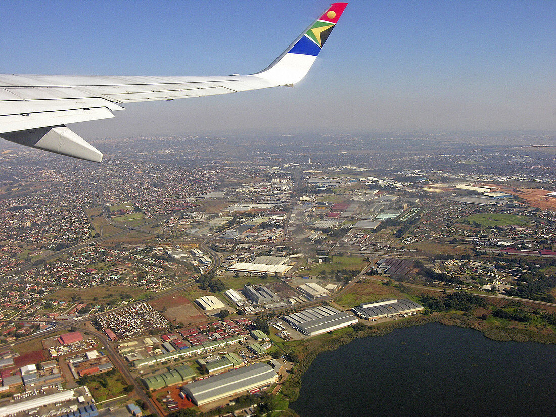 Aerial view. City of Durban. Kwazulu-Natal province. South Africa