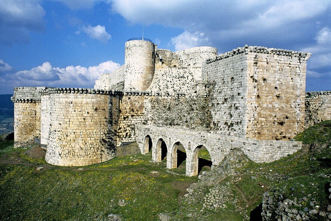 Krak des Chevaliers (Castle of the Knights), Qalaat al Hosn. Syria