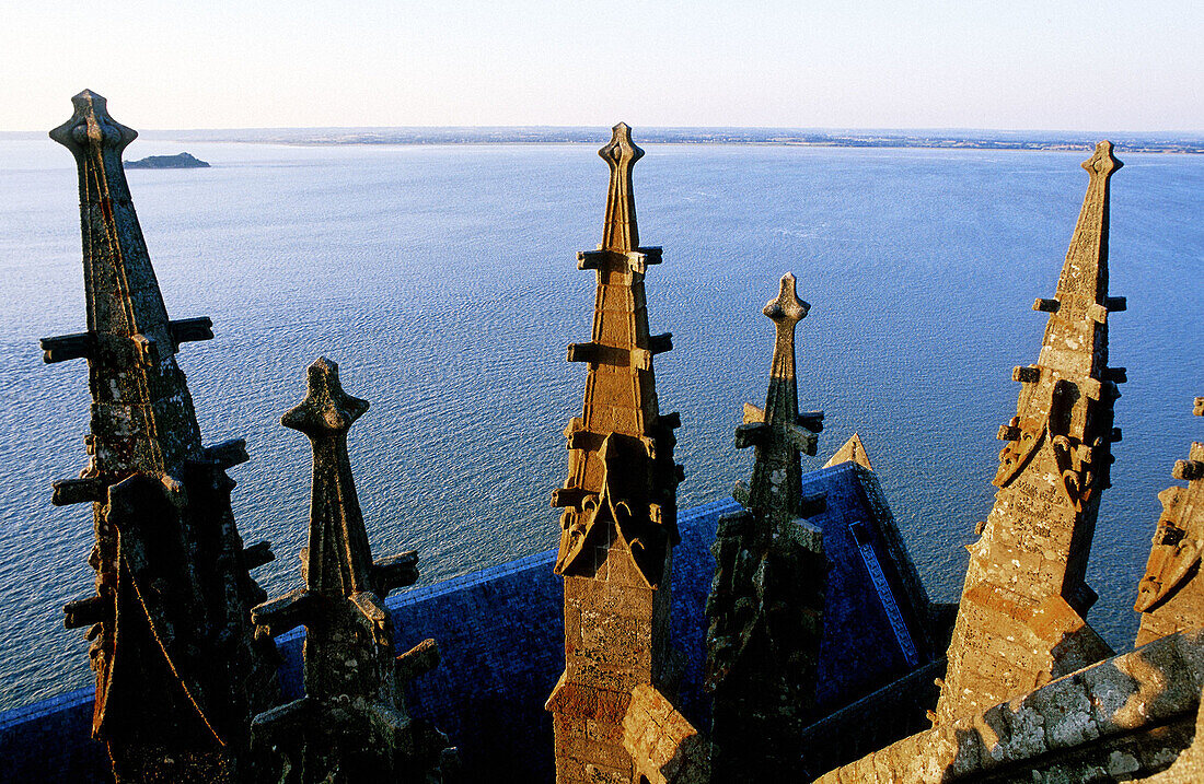 Abbey, Mont St. Michel. Normandy, France