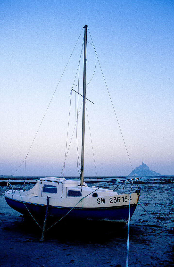 Mont St. Michel at dawn. Normandy, France