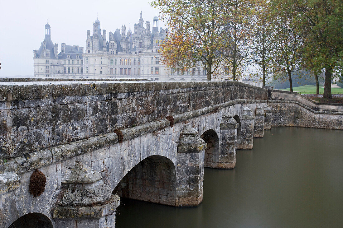 Royal Château at Chambord. Loir-et-Cher, France