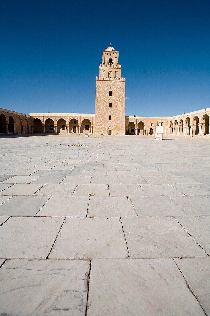 The Great Mosque founded by Sidi Uqba in the 6th century is the most ancient place of prayer in North Africa. Kairouan Tunisia