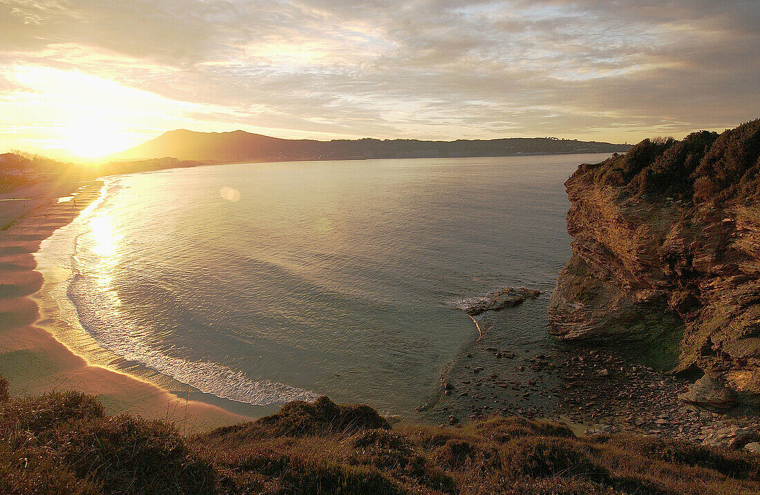 Strand. Hendaye, Aquitanien. Frankreich