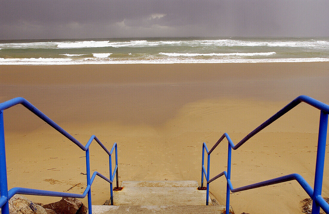 Strand. Hendaye. Aquitanien, Frankreich